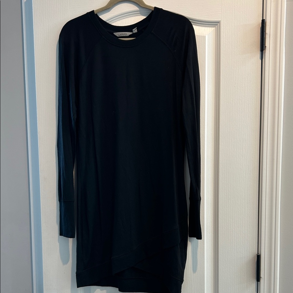Athleta Black Crew Neck sweater dress